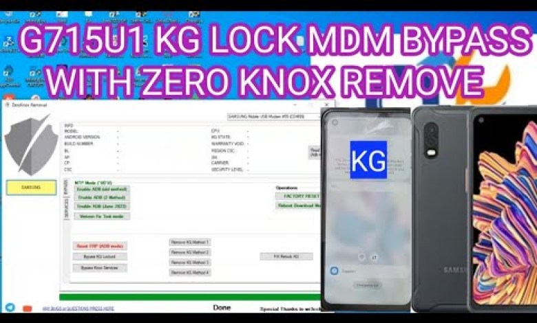 G715U1 KG LOCK MDM BYPASS WITH ZERO KNOX REMOVE G715U1 KG LOCK MDM BYPASS WITH ZERO KNOX REMOVE