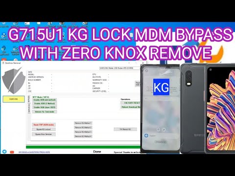 G715U1 KG LOCK MDM BYPASS WITH ZERO KNOX REMOVE G715U1 KG LOCK MDM BYPASS WITH ZERO KNOX REMOVE