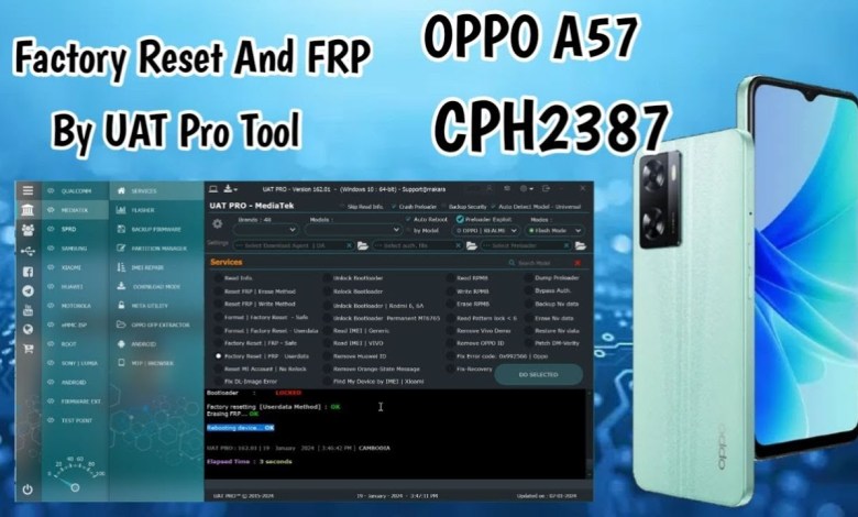 OPPO A57 CPH2387 Reset Password and FRP One By UAT Pro OPPO A57 CPH2387 Reset Password and FRP One By UAT Pro