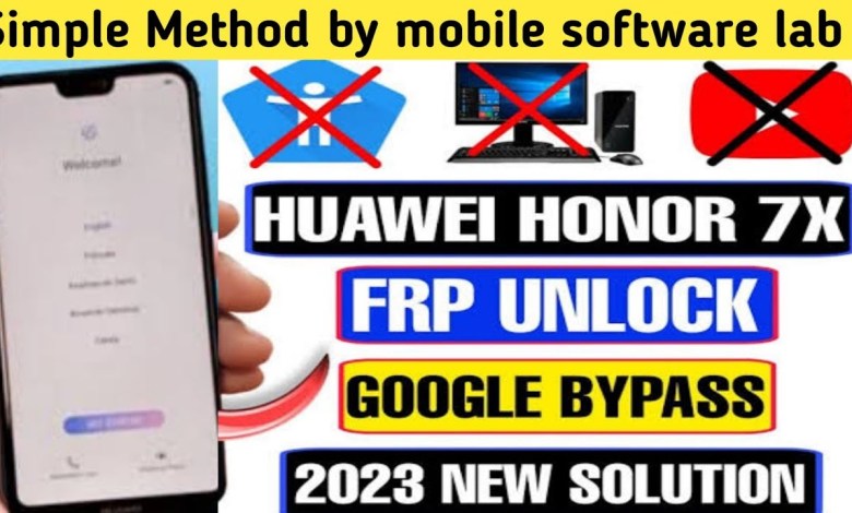 Huawei Honor 7x Frp Bypass || Honor 7x Google account Huawei Honor 7x Frp Bypass || Honor 7x Google account