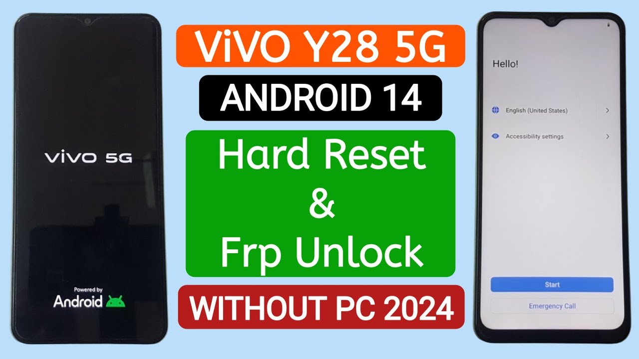 ViVO Y28 5G Hard Reset & Gmail Frp Unlock Android 14 ViVO Y28 5G Hard Reset & Gmail Frp Unlock Android 14