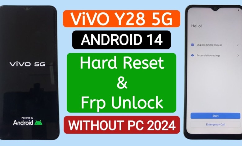 ViVO Y28 5G Hard Reset & Gmail Frp Unlock Android 14 ViVO Y28 5G Hard Reset & Gmail Frp Unlock Android 14