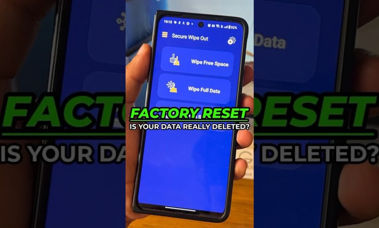 Is your data securely deleted??? #factoryreset #Android Is your data securely deleted??? #factoryreset #Android