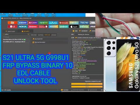 S21 ULTRA 5G G998U1 FRP BYPASS BINARY 10 EDL CABLE S21 ULTRA 5G G998U1 FRP BYPASS BINARY 10 EDL CABLE