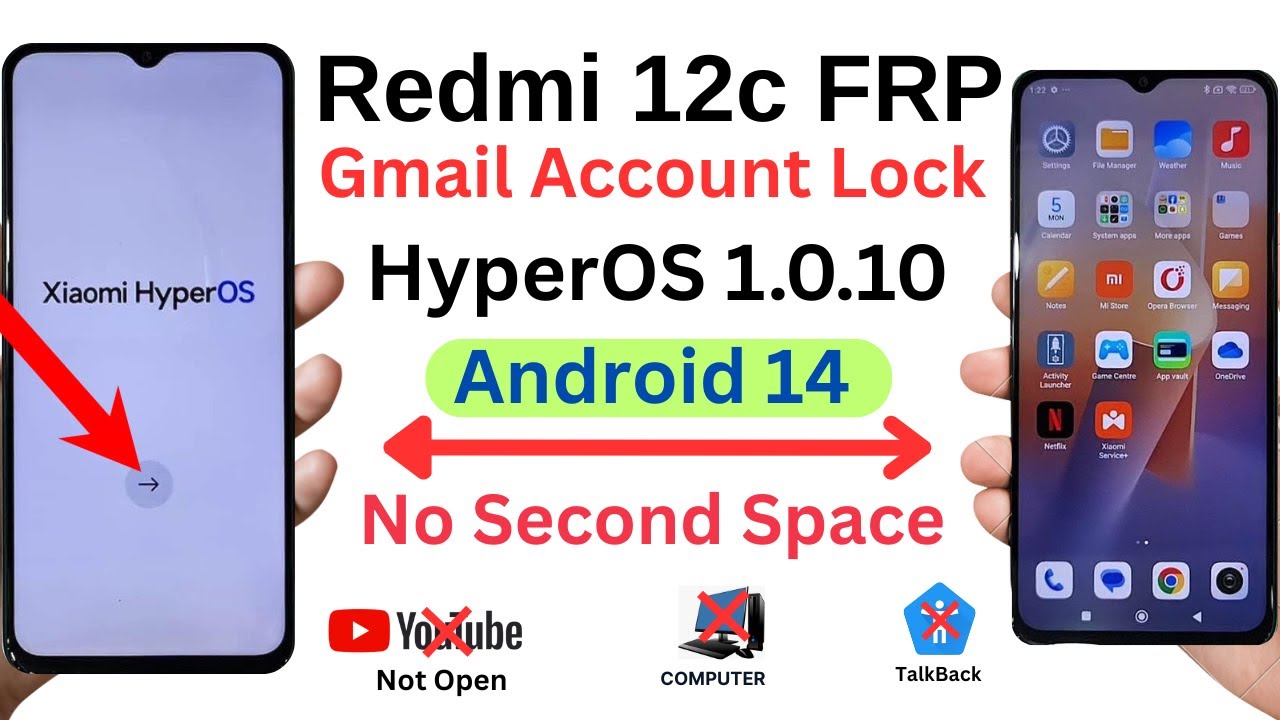 Unlock Secrets: Xiaomi Redmi 12C FRP Bypass on HyperOS 1.0.10 with Android 14! Unlock Secrets: Xiaomi Redmi 12C FRP Bypass on HyperOS 1.0.10 with Android 14!