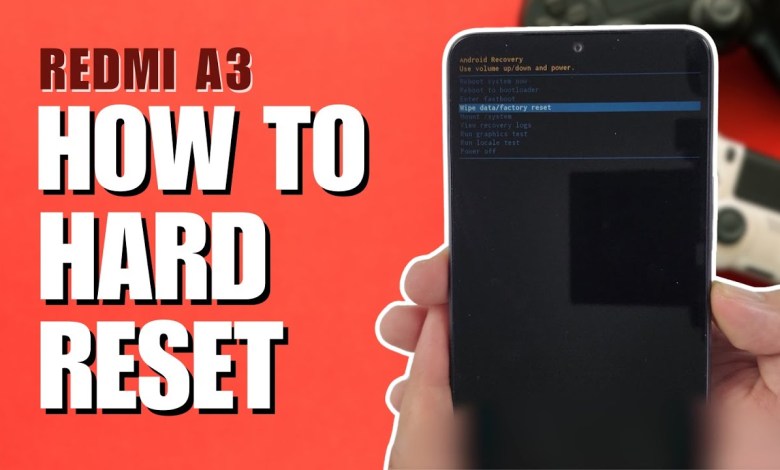 How to Hard Reset Xiaomi Redmi A3 How to Hard Reset Xiaomi Redmi A3