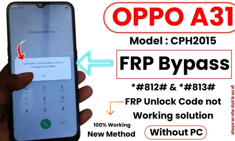 OPPO A31 (CPH2015) FRP Bypass | OPPO A31 (CPH2015) OPPO A31 (CPH2015) FRP Bypass | OPPO A31 (CPH2015)