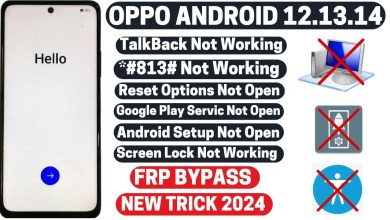 OPPO Android 13/14 FRP Bypass TalkBack Reset Option OPPO Android 13/14 FRP Bypass TalkBack Reset Option