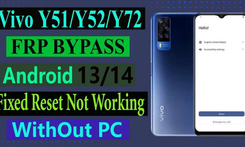 Vivo Y51/Y52/Y72 Frp Bypass Reset Not Work Fixed Vivo Y51/Y52/Y72 Frp Bypass Reset Not Work Fixed