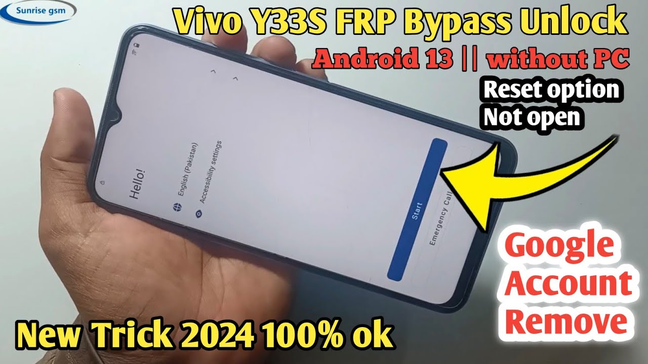 Vivo Y33S/Y33T Frp Bypass Android 13 | Vivo Y33 Google Vivo Y33S/Y33T Frp Bypass Android 13 | Vivo Y33 Google