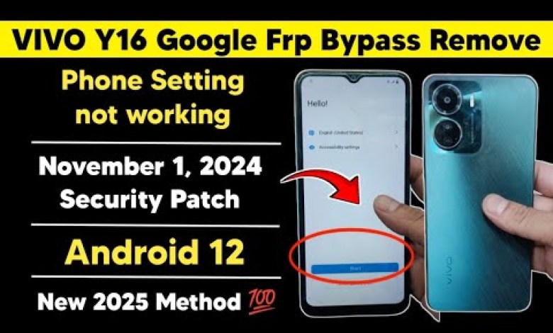 Discover how to bypass FRP on Vivo Y16 (V2204) with Android settings inaccessible Discover how to bypass FRP on Vivo Y16 (V2204) with Android settings inaccessible