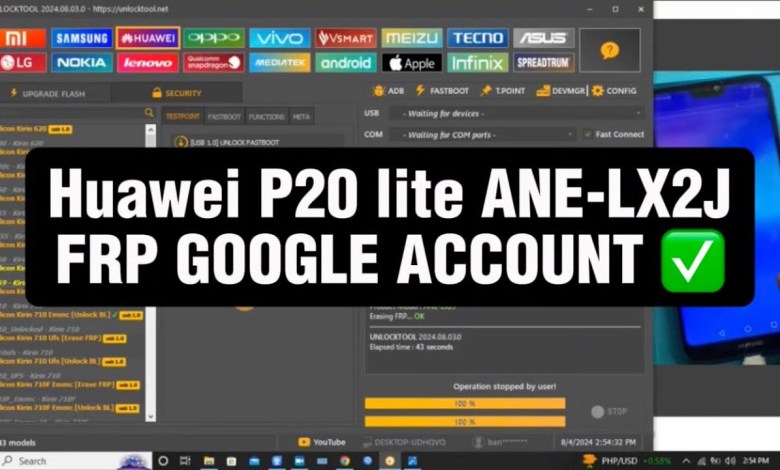 Huawei P20 lite (ANE LX2J) FRP GOOGLE ACCOUNT bypass Huawei P20 lite (ANE LX2J) FRP GOOGLE ACCOUNT bypass