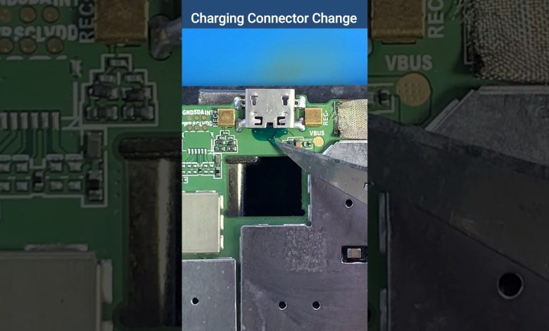 Charging Connector Change #technology #mobilerepair Charging Connector Change #technology #mobilerepair