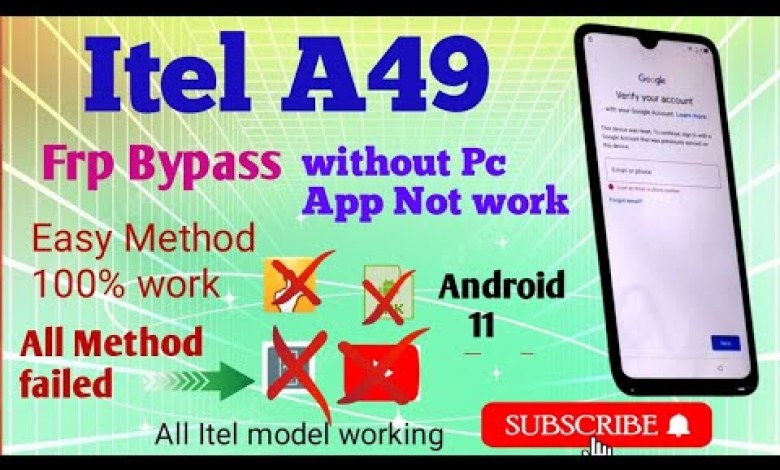 Itel A49 Frp bypass without pc android 11||App Not work Itel A49 Frp bypass without pc android 11||App Not work