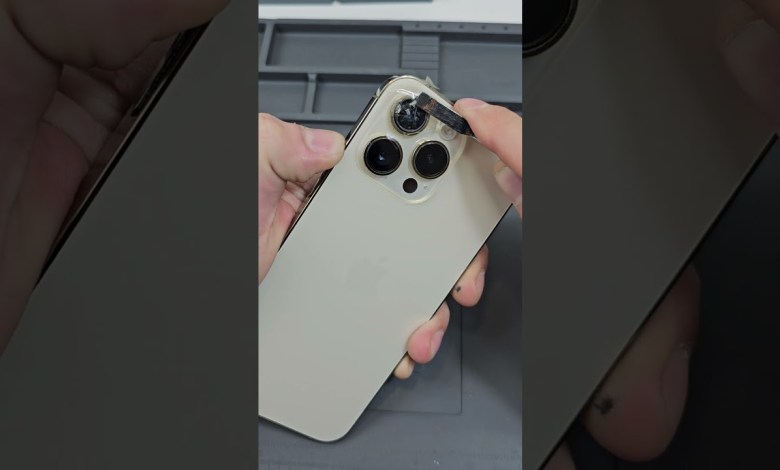 iPhone 14 Pro Max Camera Lens Repair #shorts iPhone 14 Pro Max Camera Lens Repair #shorts