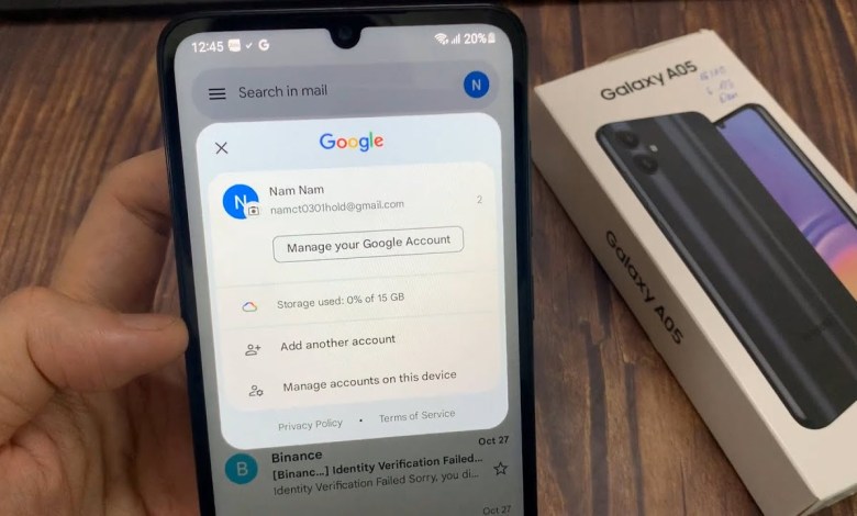 How To Set Up Gmail SAMSUNG Galaxy A05 How To Set Up Gmail SAMSUNG Galaxy A05