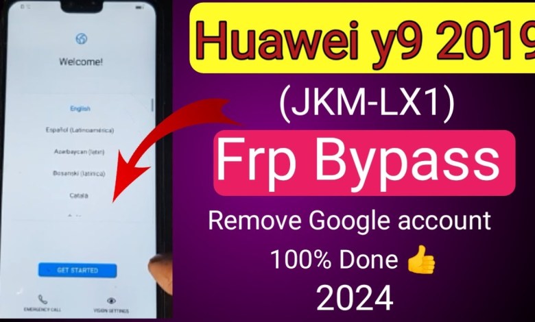 Huawei Y9 2019(JKM-LX1)FRP Bypass 2024||remove Google Huawei Y9 2019(JKM-LX1)FRP Bypass 2024||remove Google