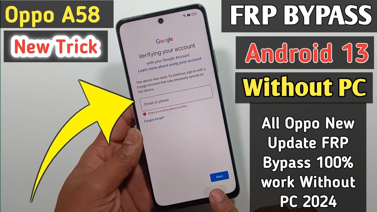 OPPO A58 (CPH2577) GOOGLE ACCOUNT BYPASS | OPPO A58 FRP OPPO A58 (CPH2577) GOOGLE ACCOUNT BYPASS | OPPO A58 FRP