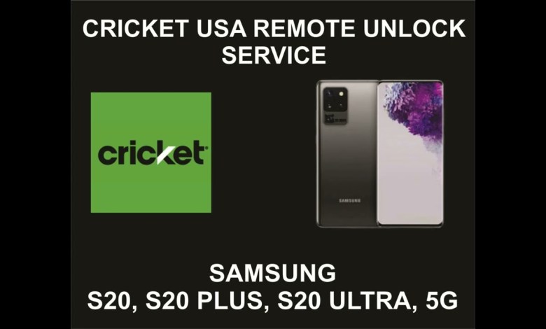 Cricket USA Remote Unlock Service, Samsung S20, S20 Cricket USA Remote Unlock Service, Samsung S20, S20