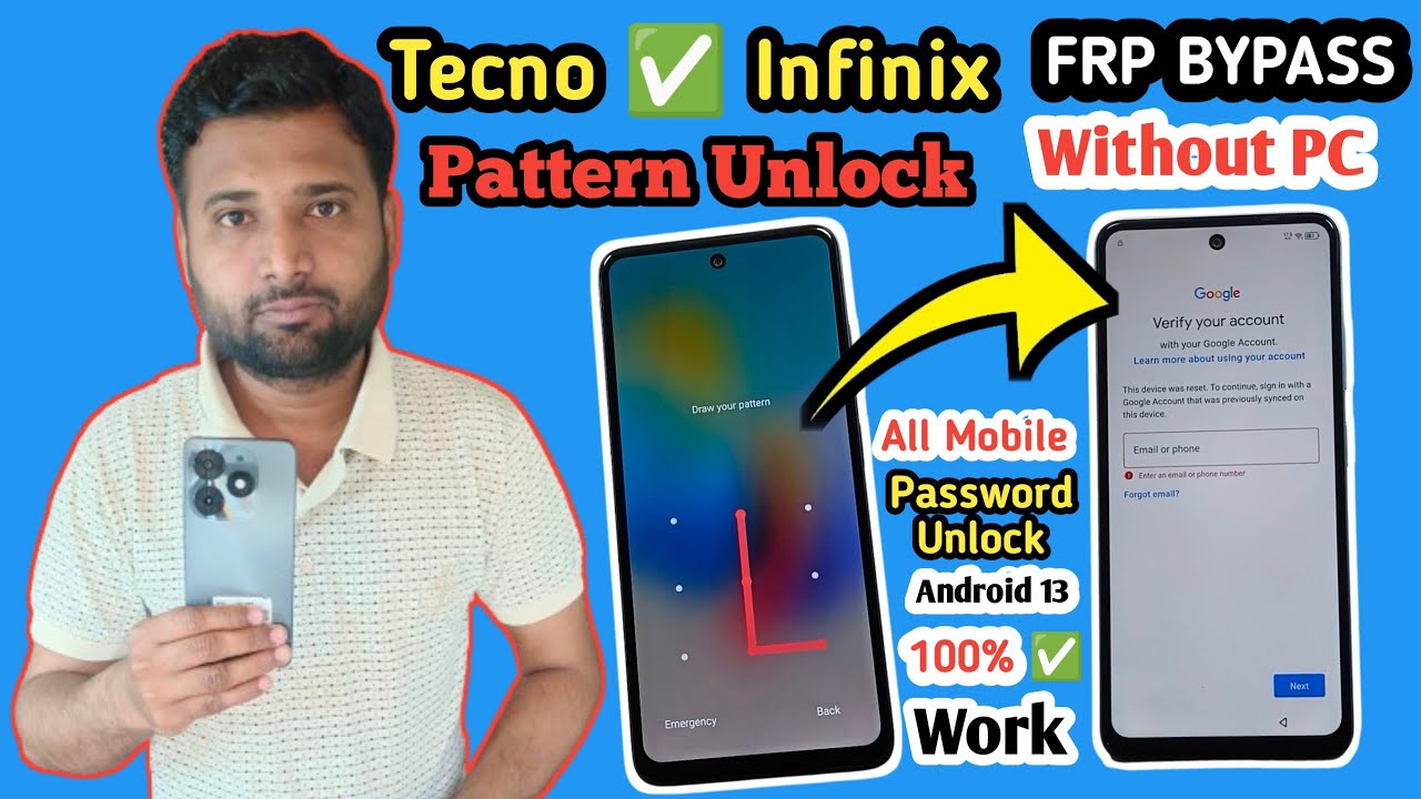 Tecno/Infinix Pattern/Frp Bypass Only 10 Minutes | Tecno/Infinix Pattern/Frp Bypass Only 10 Minutes |
