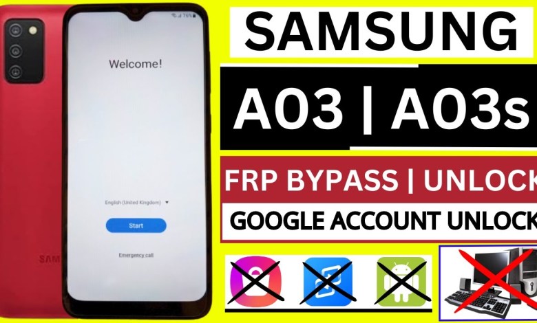 Samsung Galaxy A03/A03s FRP Bypass Unlock | Samsung Galaxy A03/A03s FRP Bypass Unlock |