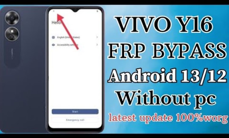 Vivo y16 || FRP BYPASS || Android 13/12 Without pc Vivo y16 || FRP BYPASS || Android 13/12 Without pc