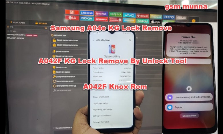 Samsung A04e SM A042F KG Lock Remove Samsung A04e SM A042F KG Lock Remove