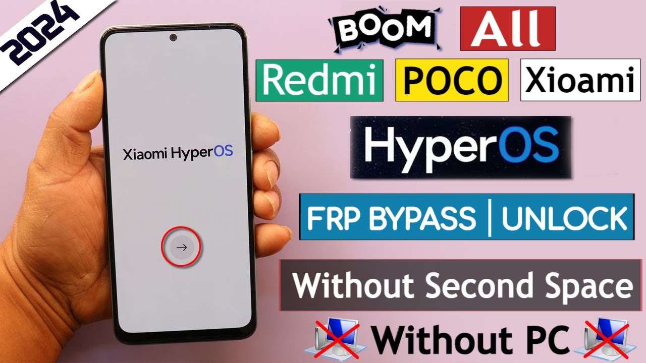 Boom !! All Redmi/Poco/Xioami HyperOS Frp Bypass/Unlock Boom !! All Redmi/Poco/Xioami HyperOS Frp Bypass/Unlock