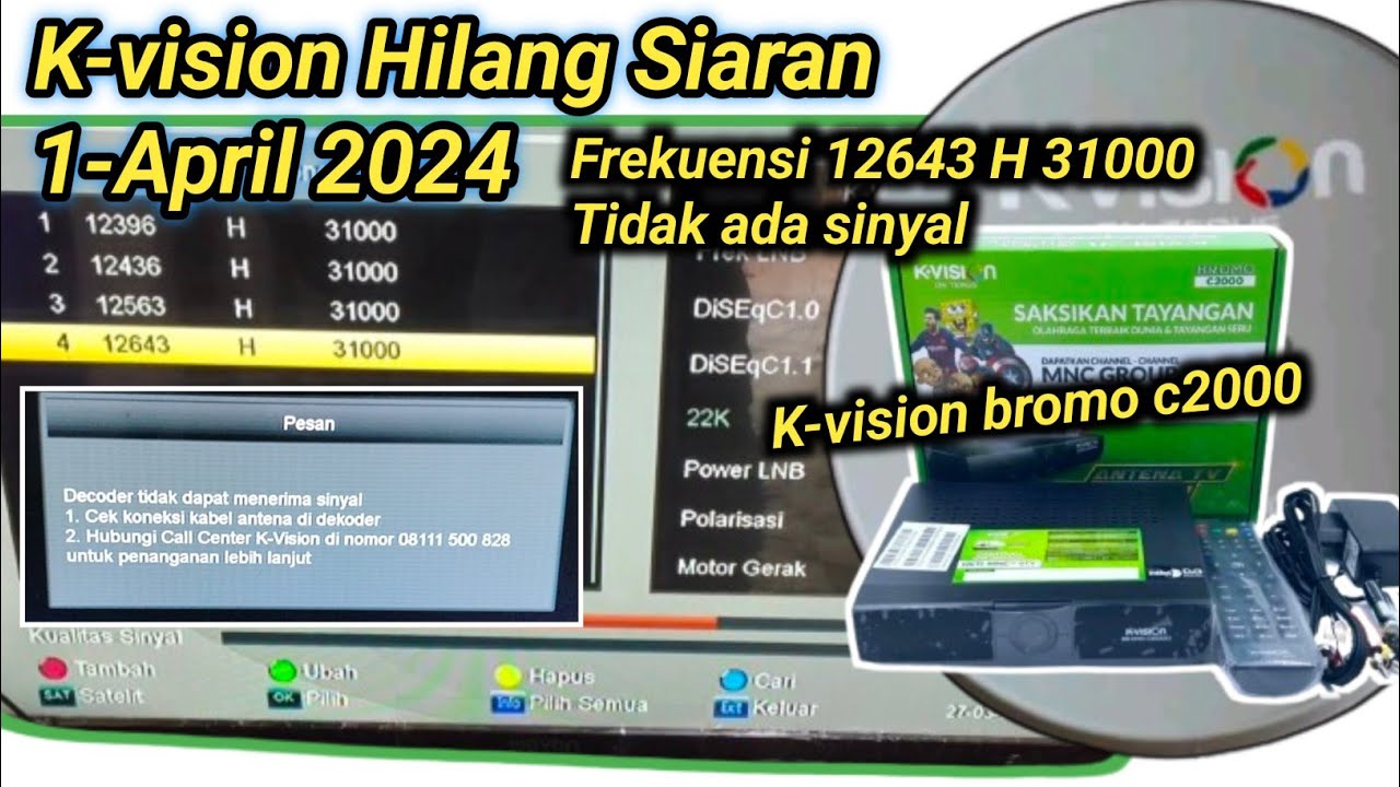 k vision lost broadcast and no signal k vision lost broadcast and no signal