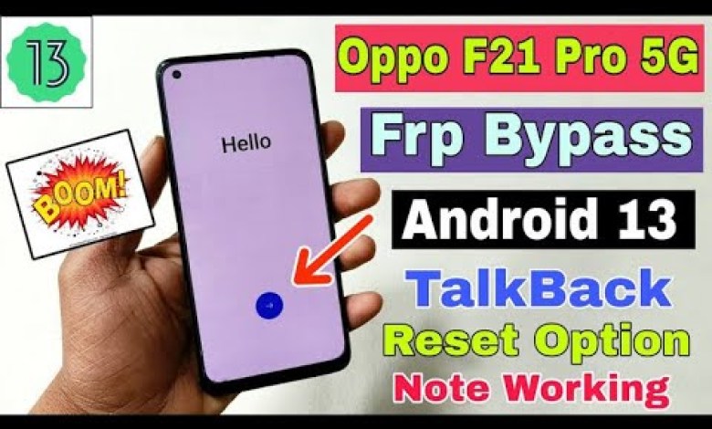 OPPO F21 PRO FRP / GOOGLE ACCOUNT BYPASS NEW METHOD OPPO F21 PRO FRP / GOOGLE ACCOUNT BYPASS NEW METHOD