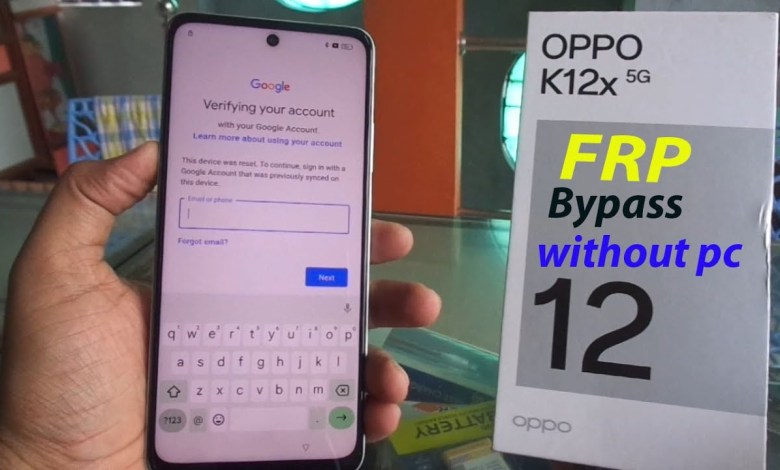OPPO K12x 5G frp Bypass without pc 100% OPPO K12x 5G frp Bypass without pc 100%