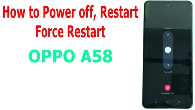 How to power off, restart and force restart OPPO A58 How to power off, restart and force restart OPPO A58
