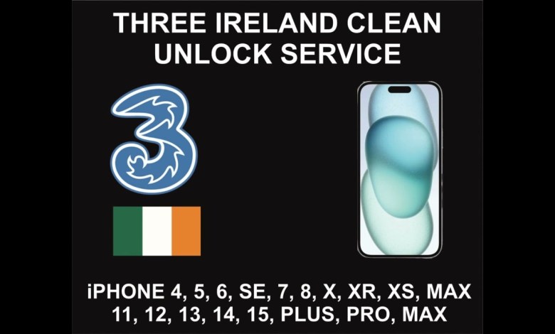 Three Ireland iPhone Unlock Service, iPhone All Models Three Ireland iPhone Unlock Service, iPhone All Models