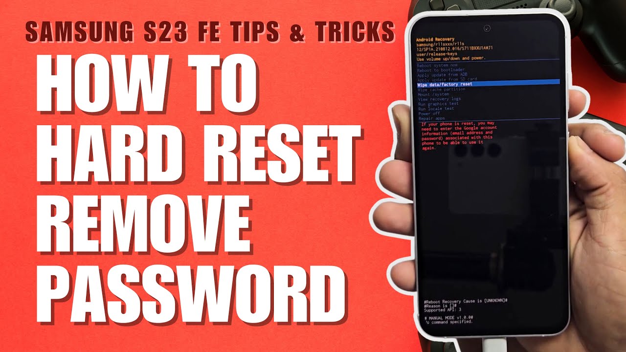 How to Hard Reset Samsung Galaxy S23 FE | Removing How to Hard Reset Samsung Galaxy S23 FE | Removing