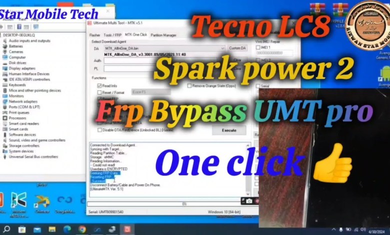 Tecno spark power 2 | Tecno LC8 | Frp Remove Just one Tecno spark power 2 | Tecno LC8 | Frp Remove Just one