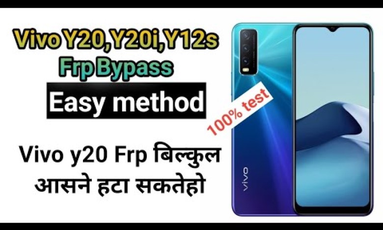 Vivo Y20,Y20i,Y12s Frp bypass बिल्कुल आसन से हटाइए Vivo Y20,Y20i,Y12s Frp bypass बिल्कुल आसन से हटाइए
