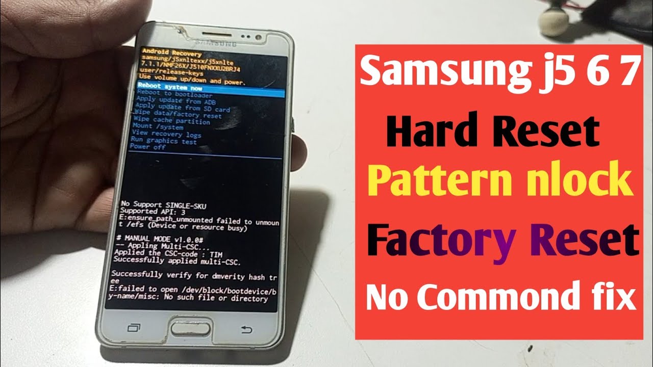 Samsung J5 Hard Reset | Screen Pattern Unlock Factory Samsung J5 Hard Reset | Screen Pattern Unlock Factory