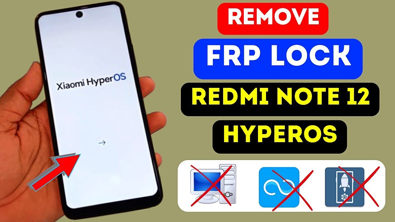 Redmi Note 12 HyperOS Frp Bypass Remove Google ID Lock Redmi Note 12 HyperOS Frp Bypass Remove Google ID Lock