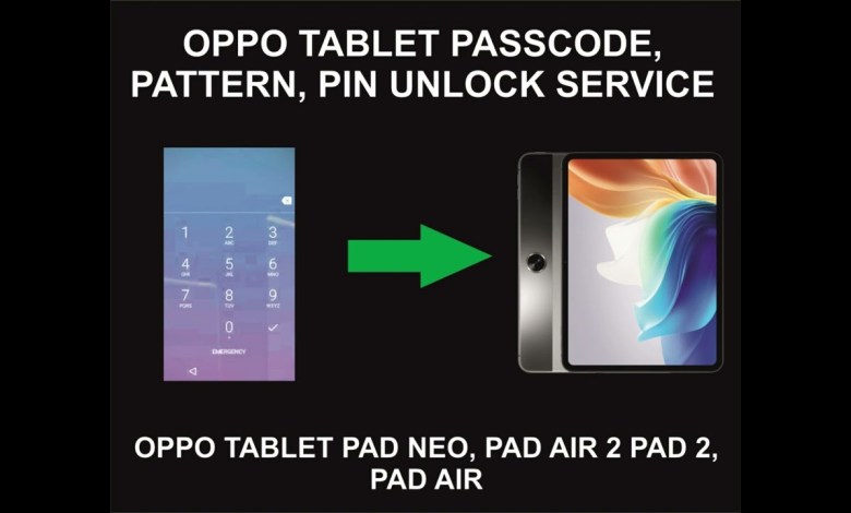 Oppo Tablet Passcode, Pattern, PIN Unlock Service, All Oppo Tablet Passcode, Pattern, PIN Unlock Service, All