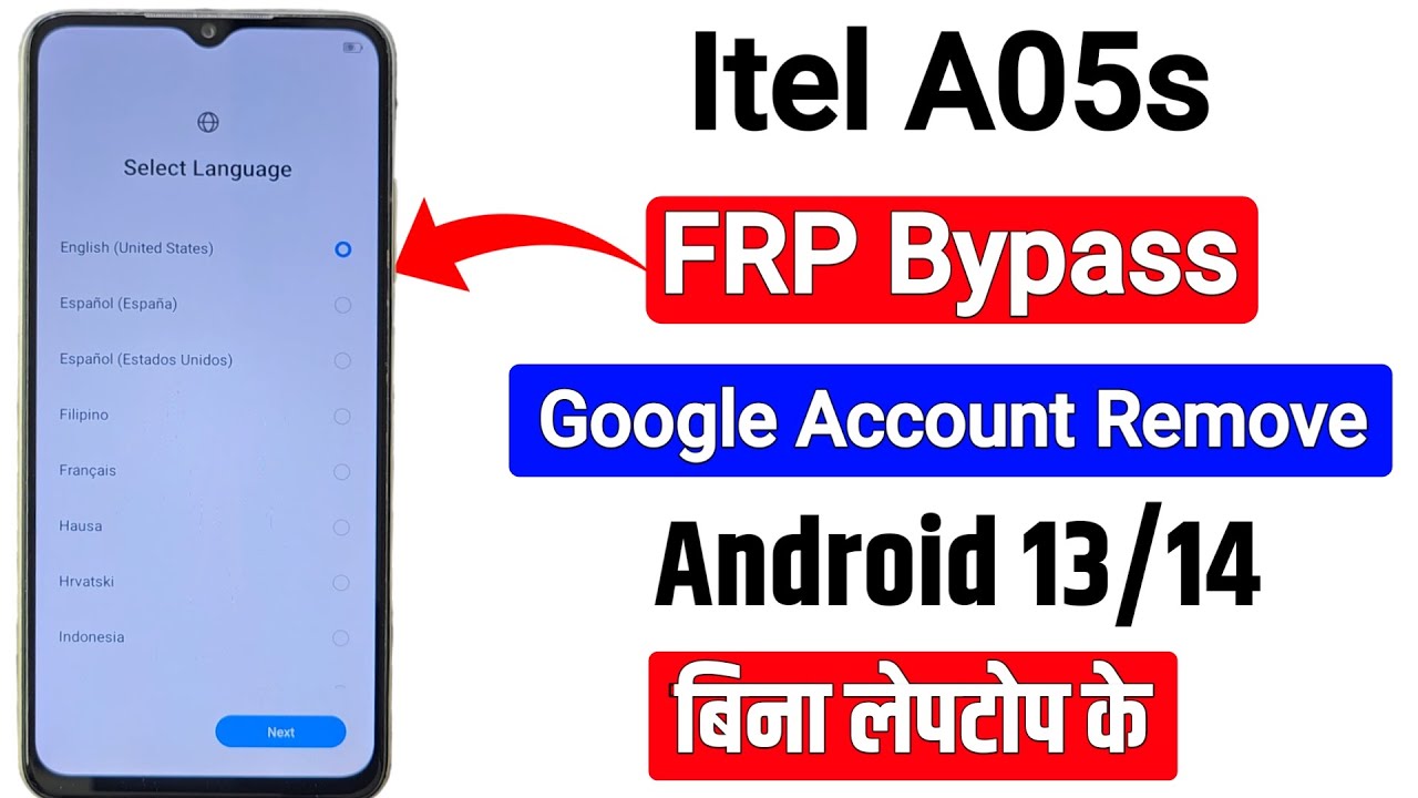 Curious about Android 13? Learn how to bypass FRP on Itel A05s and A663LC Curious about Android 13? Learn how to bypass FRP on Itel A05s and A663LC