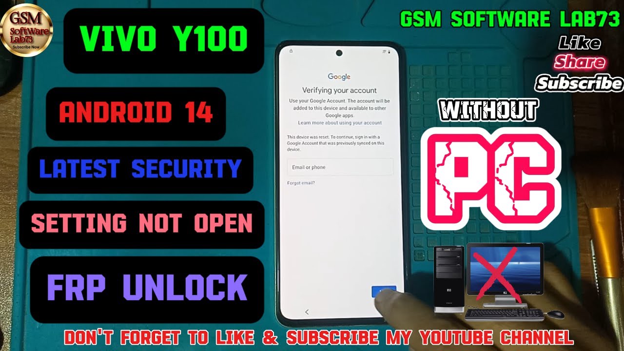 How to Bypass FRP on VIVO Y100 | Explore the New Android 14 Features! How to Bypass FRP on VIVO Y100 | Explore the New Android 14 Features!