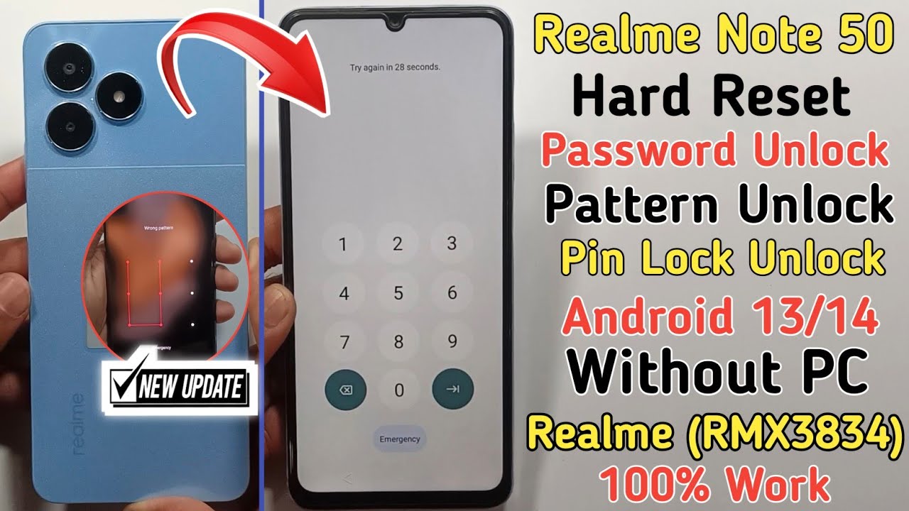 Realme Note 50 Hard Reset 2024 Without PC | Realme Realme Note 50 Hard Reset 2024 Without PC | Realme