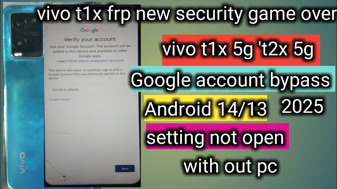 Unlock the Vivo T1X FRP Bypass on Android 14: Why Can’t I Open the Settings? Unlock the Vivo T1X FRP Bypass on Android 14: Why Can’t I Open the Settings?
