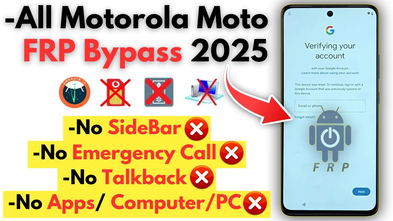 Curious about bypassing Motorola Moto FRP without a PC in 2025? -Moto Unlock Curious about bypassing Motorola Moto FRP without a PC in 2025? -Moto Unlock