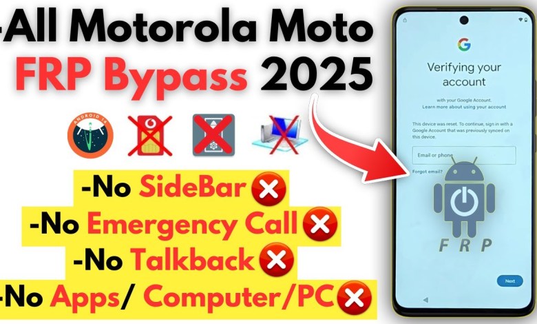 Curious about bypassing Motorola Moto FRP without a PC in 2025? -Moto Unlock Curious about bypassing Motorola Moto FRP without a PC in 2025? -Moto Unlock