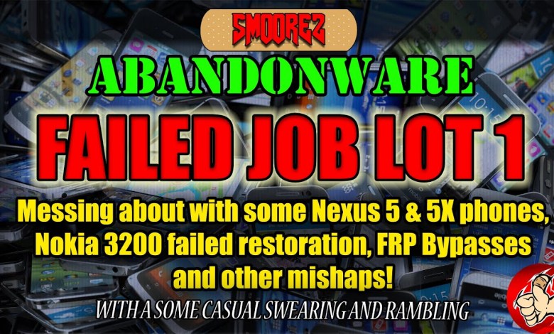 ABANDONWARE (Ep.1) FAILED JOB LOT 1 – FRP Bypasses, ABANDONWARE (Ep.1) FAILED JOB LOT 1 – FRP Bypasses,