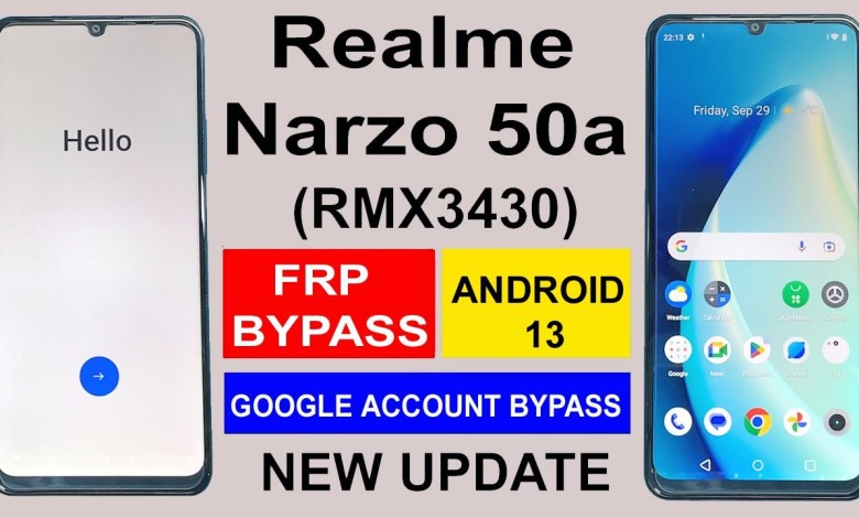 Realme Narzo 50a Frp Bypass Android 13 | Realme RMX3430 Realme Narzo 50a Frp Bypass Android 13 | Realme RMX3430