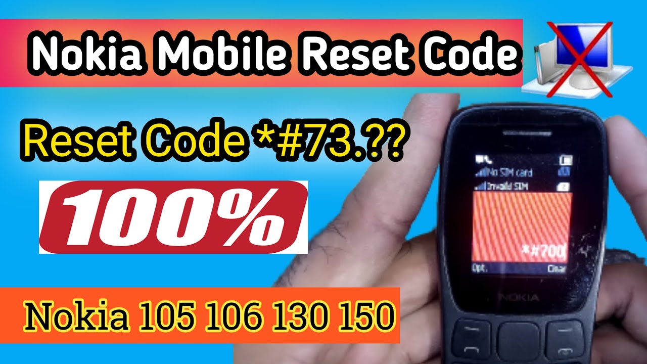 How to Nokia reset code 2023 How to Nokia reset code 2023