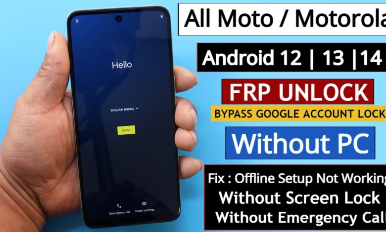 All Moto/Motorola Android 12/13/14 Frp Bypass/Unlock All Moto/Motorola Android 12/13/14 Frp Bypass/Unlock