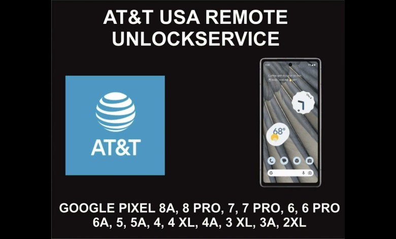 AT&T USA Pixel Remote Unlock Service, Pixel All Models AT&T USA Pixel Remote Unlock Service, Pixel All Models